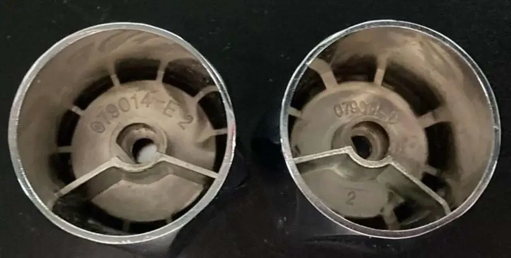 Chrome Hot & Cold Faucet Knobs Replacement Part 079014